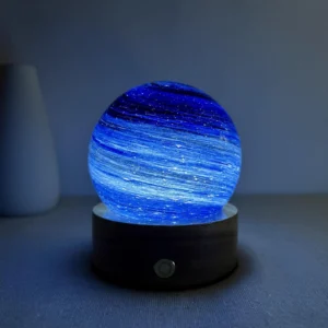 Blue Starry Night Glass Sphere Lamp