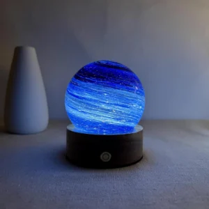 Blue Starry Night Glass Sphere Lamp