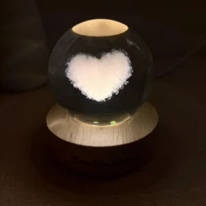 Cloud Heart Crystal Ball Lamp