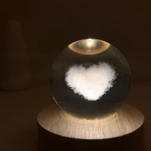 Cloud Heart Crystal Ball Lamp