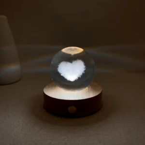Cloud Heart Crystal Ball Lamp