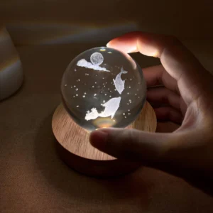 Dolphin Crystal Ball Night Light Lamp