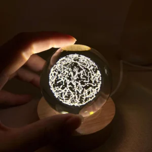Engraved Star Chart Globe Night Lamp