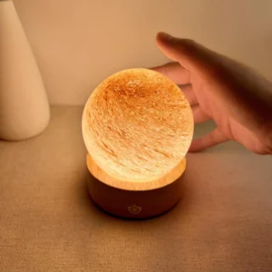 Engraved Sun Crystal Ball Night Light