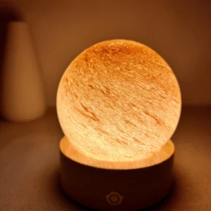 Engraved Sun Crystal Ball Night Light