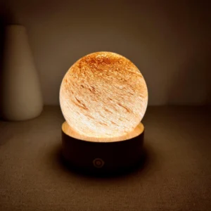 Engraved Sun Crystal Ball Night Light
