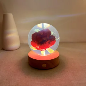 Eternal Rose Crystal Ball Night Light