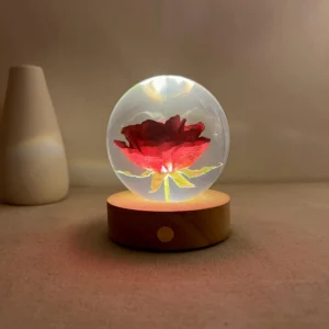 Eternal Rose Crystal Ball Night Light