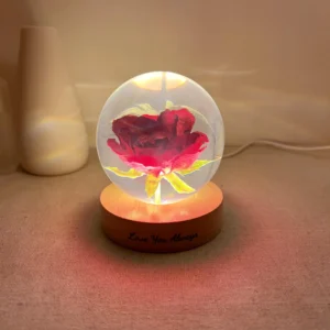 Eternal Rose Crystal Ball Night Light