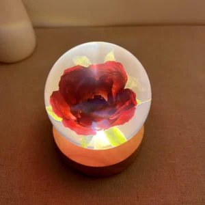 Eternal Rose Crystal Ball Night Light