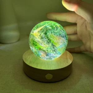 Green Galaxy Crystal Ball Night Lamp
