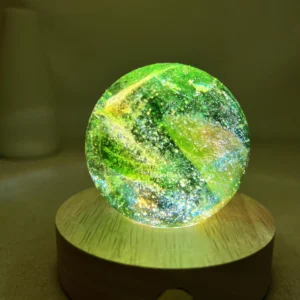 Green Galaxy Crystal Ball Night Lamp