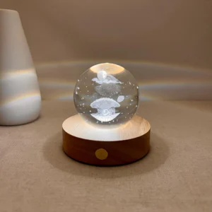 Pearl Seashell Crystal Ball Lamp