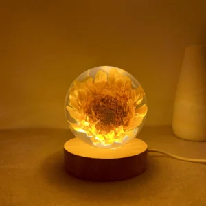Sunflower Crystal Ball Night Lamp