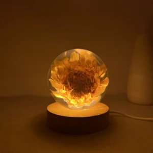 Sunflower Crystal Ball Night Lamp