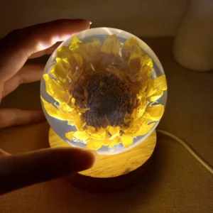 Sunflower Crystal Ball Night Lamp