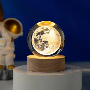 3D Crystal Moon Globe Night Light