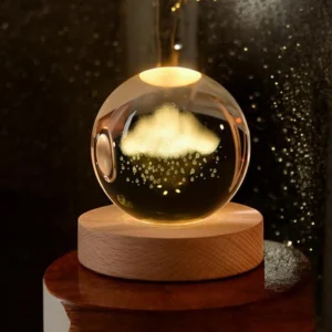 3D Crystal Night Light "Cloud & Rain"