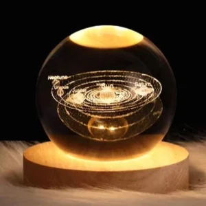 3D Crystal Solar System & Milky Way Night Light