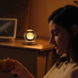 3D Dandelion Crystal Ball Sphere Night Light