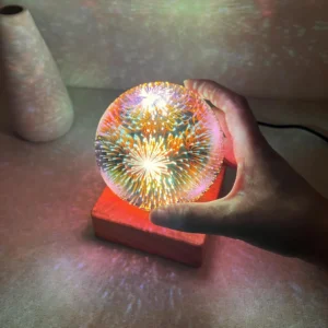 3D Firework Effect Starlight Sphere Night Light