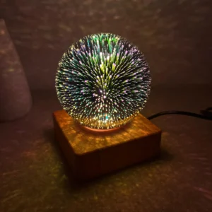 3D Galaxy Light Crystal Sphere