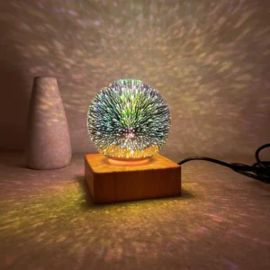 3D Galaxy Light Crystal Sphere