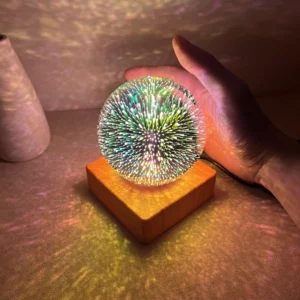 3D Galaxy Light Crystal Sphere