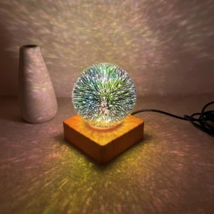 3D Galaxy Light Crystal Sphere