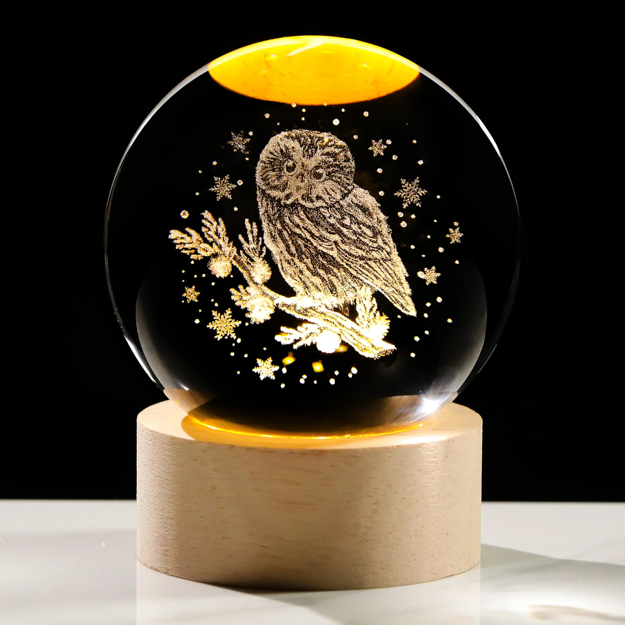 3D Owl Crystal Ball Night Light 3D Owl Crystal Ball Night Light