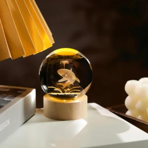 3D Shark Crystal Ball Night Light