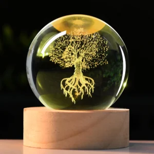 3D Tree Life Crystal Ball Night Lamp