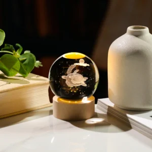 3D Turtle Crystal Ball Night Lamp