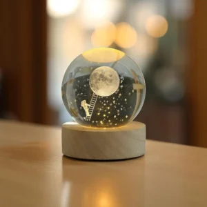 Astronaut Dream Crystal Globe Night Lamp