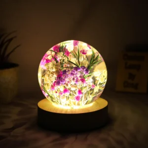 Baby’s Breath Glass Sphere Night Light