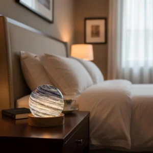 Blue Planet Crystal Globe Night Light