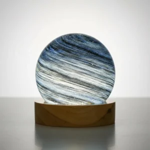 Blue Planet Crystal Globe Night Light
