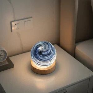 Blue Planet Crystal Globe Night Light