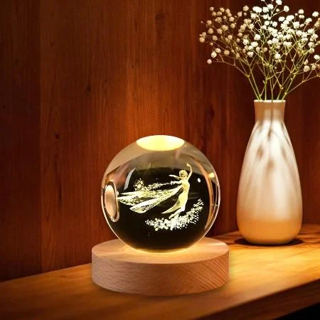 Glittering Fairy Crystal Ball Night Lamp Glittering Fairy Crystal Ball Night Lamp